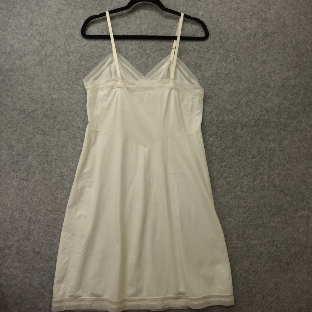 Vintage Coquette Slip Dress Women S Cream Angelcore Mesh Cami Lingerie Nightgown - Picture 2 of 11